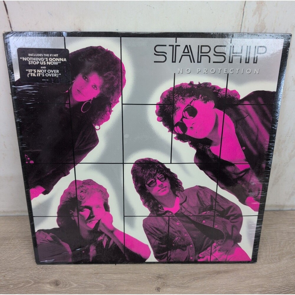 Starship - No Protection LP (1987) Grunt 6313-1-G - Sealed W/Hype Sticker New